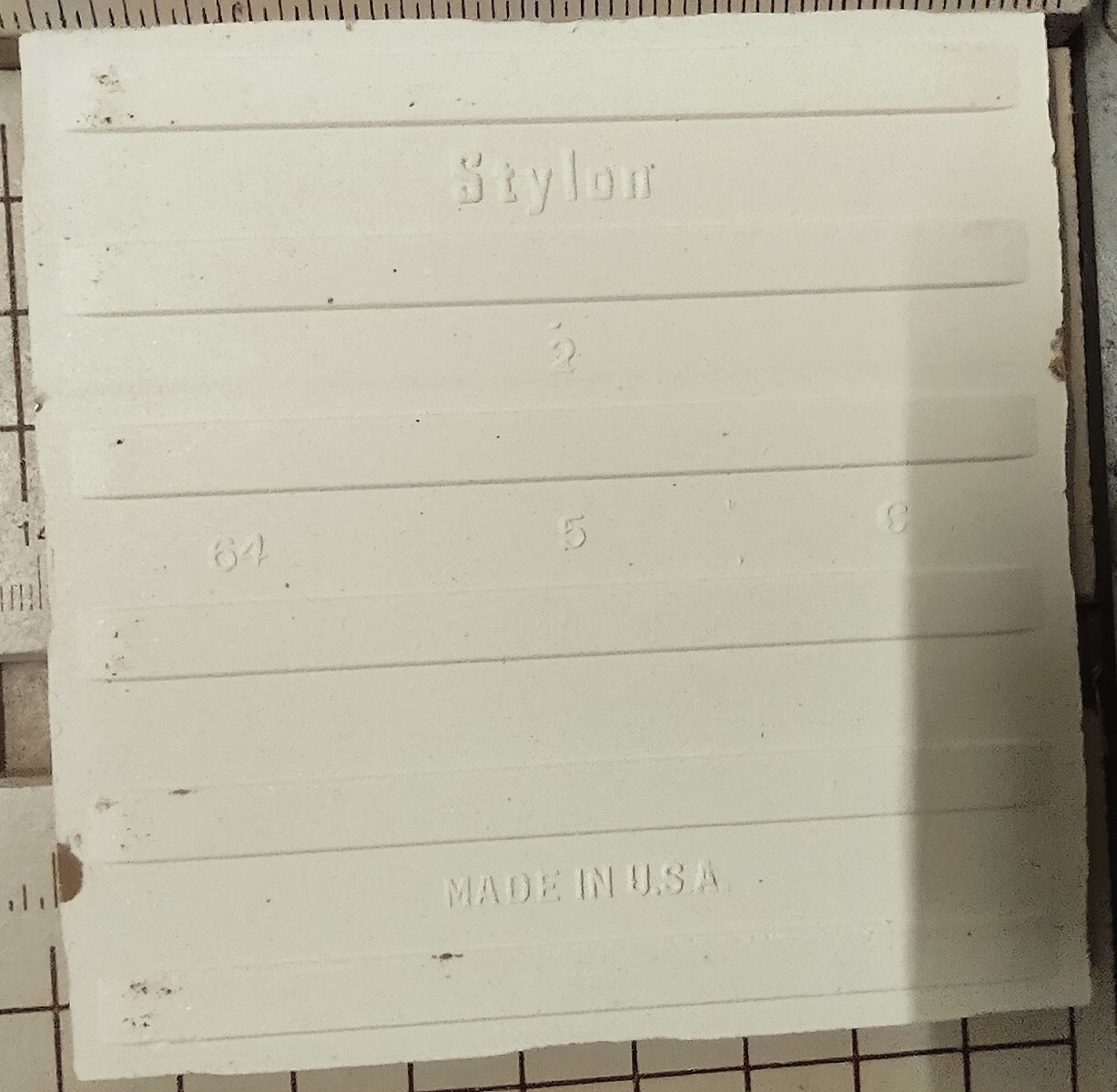 STYLON 261 CREME DE MOCHA MID CENTURY MODERN 4-1/4″ Gloss Ceramic Tile NOS 1962