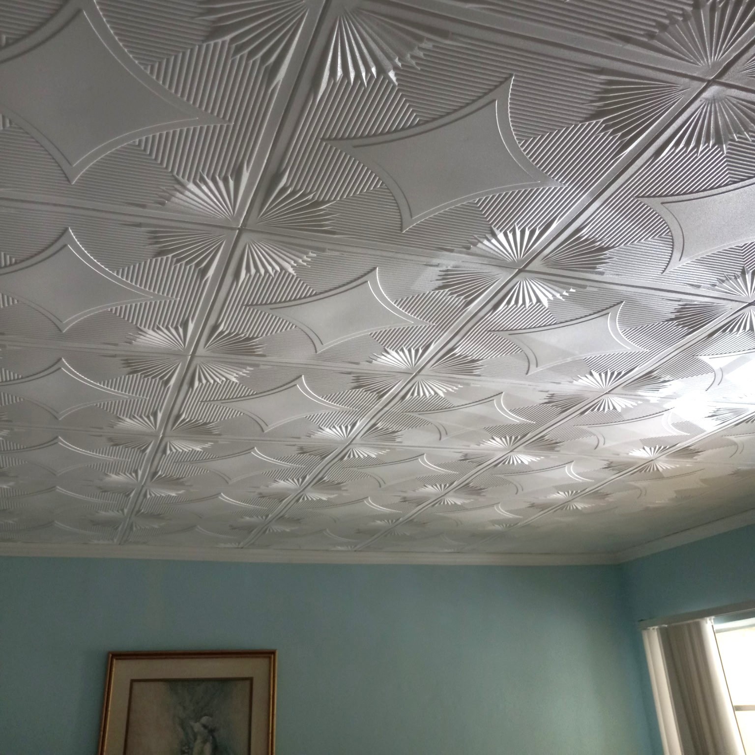 DIY Ceiling Tiles Glue Up Styrofoam 20×20 – R14 White – Pack/100 pcs (264 sq ft)