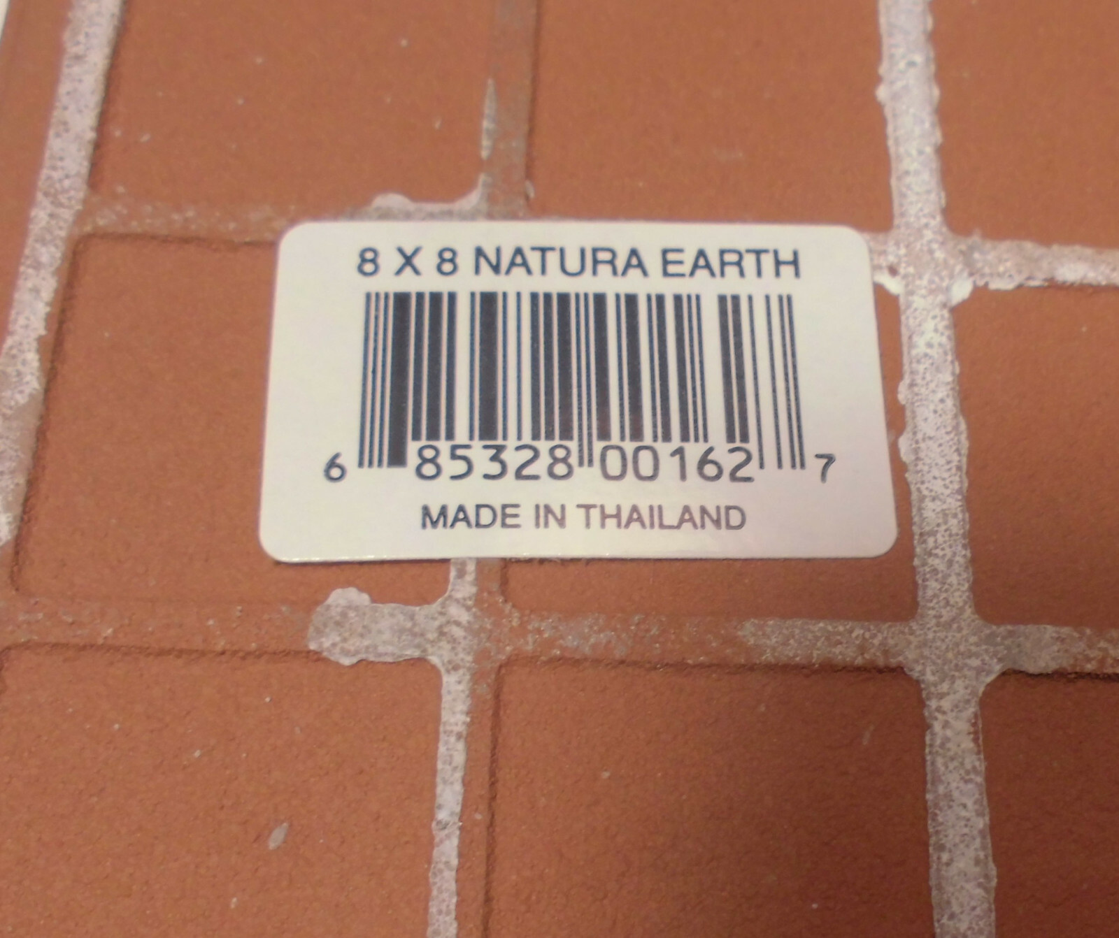 1 pc. 8″ Ceramic/Porcelain Floor Tile “Brown & Gray” Medium Flagstone Textured