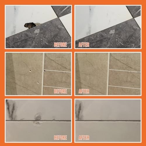 Ceramic Tile Repair Kit for Chips & Cracks – Color Match, Strong Adhesion Filler