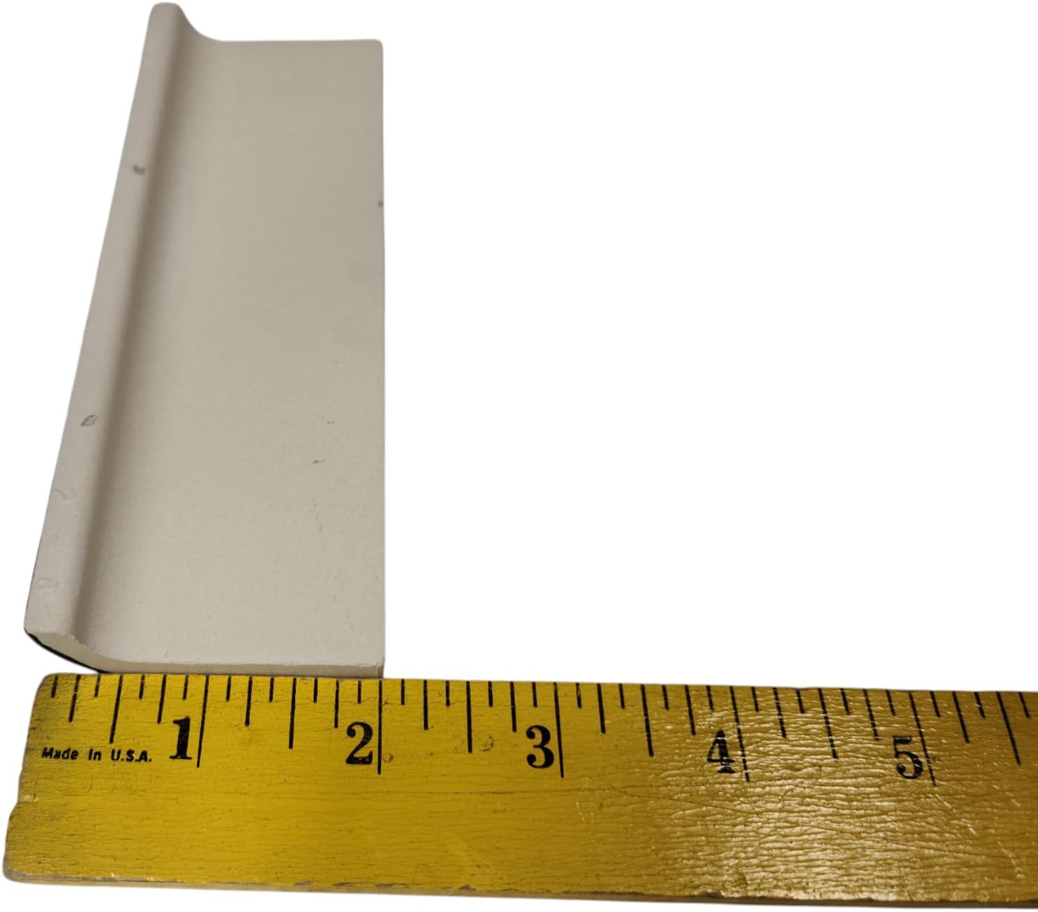 Black 2 x 6 in Ceramic Tile Bullnose Mud Cap Trim Edge 2×6 inch 6 Inch,