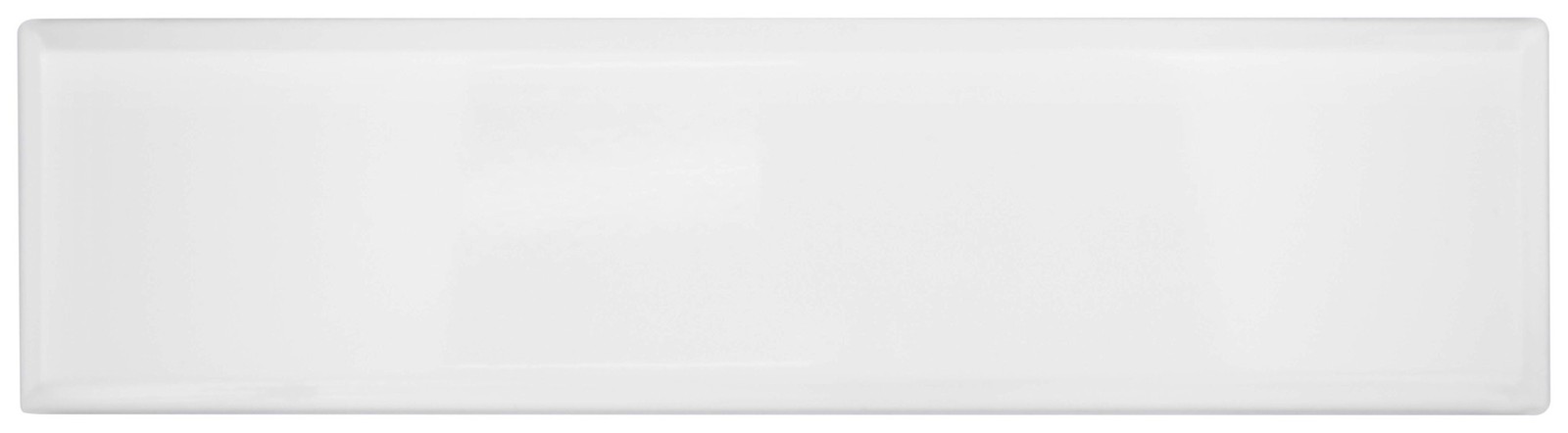 Cruz Bay Studio MKT6 Facet – 3″ x 12″ Brick Wall Tile – Glossy – White