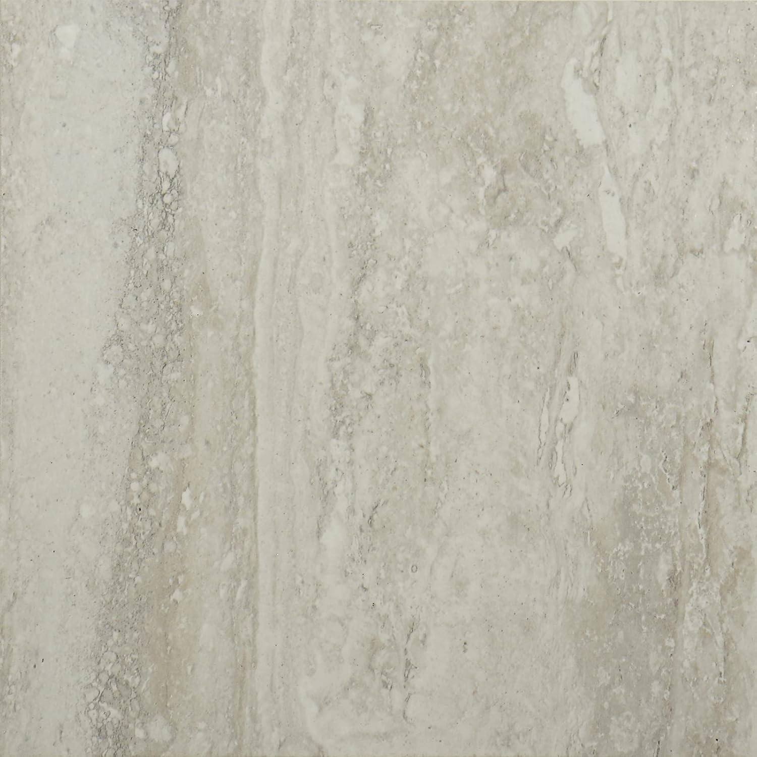 Travertine Peel and Stick Floor Tile – Waterproof Beige Vinyl 12”X12”