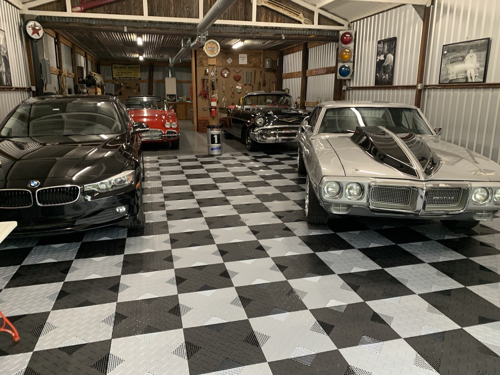 Black … HYBRID-X garage floor tiles. 50 square feet 17” X 17” MADE IN USA