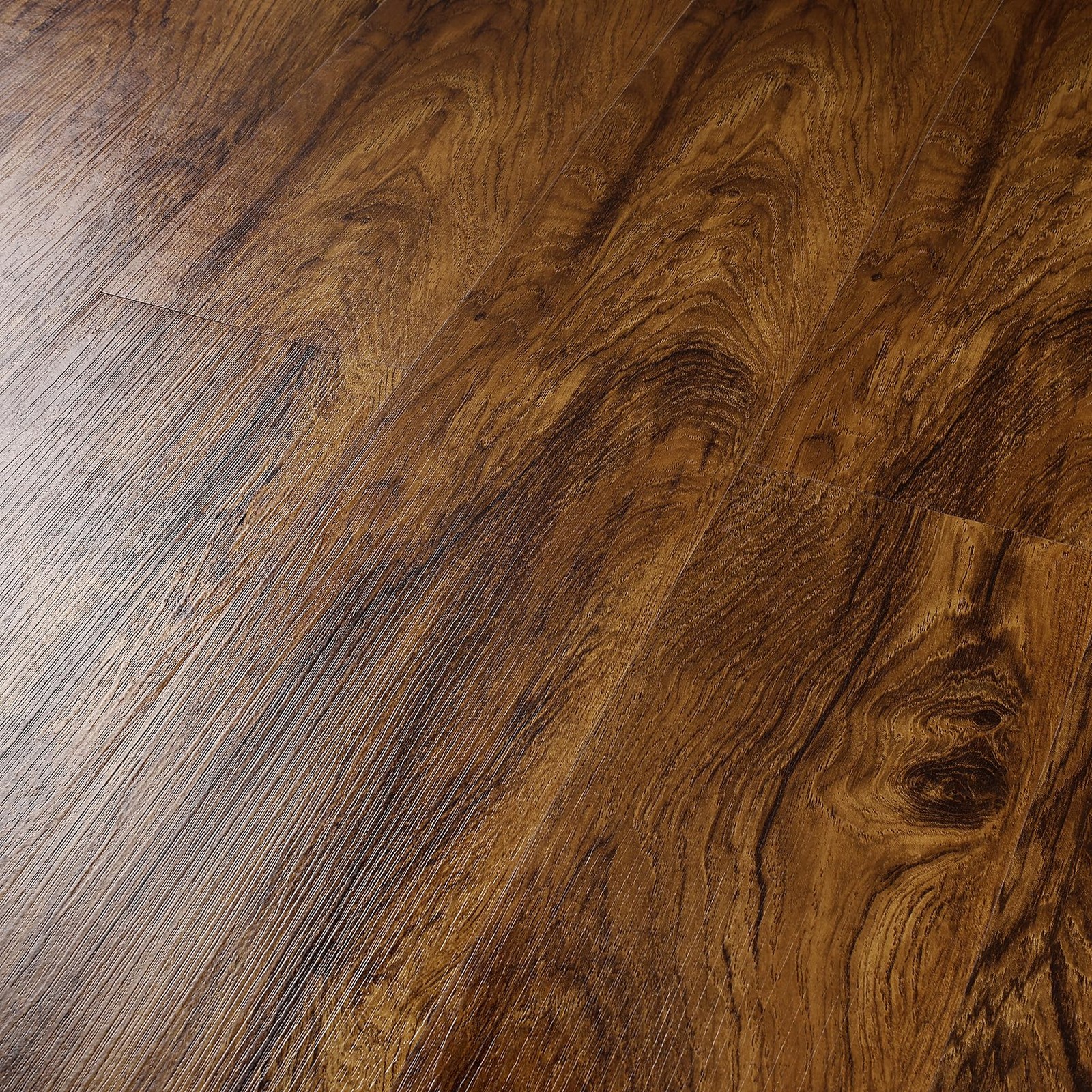 36-Planks 6×36 Dark Brown Peel and Stick Flooring Planks Wood Look Luxury Vin…