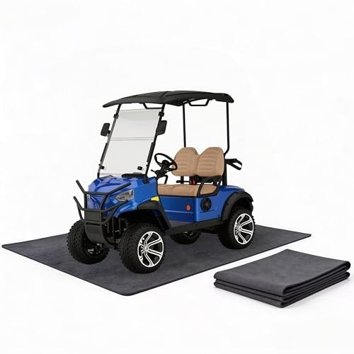 Golf Cart Garage Floor Mat 110in x 59in | Waterproof, Oil Absorbent, Anti-Slip