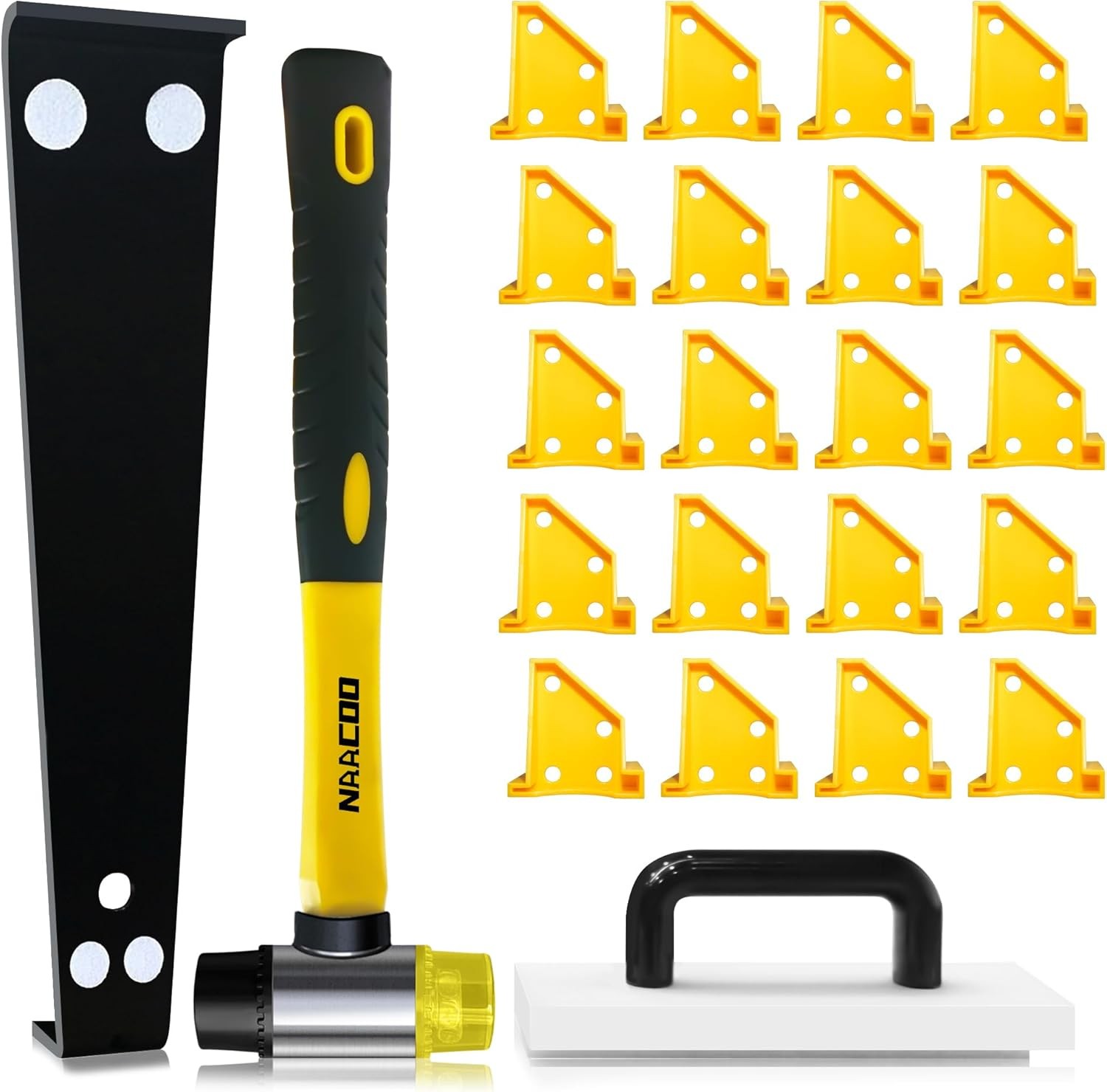 Kit de instalación para suelo laminado/Vinyl, con taco, espaciadores y barra de