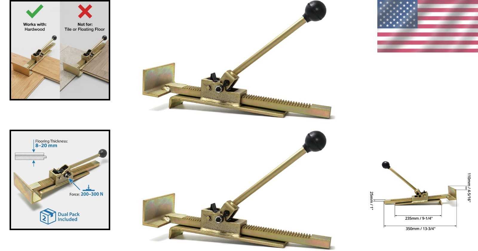 Hardwood Flooring Installation Kit – 2 Tools