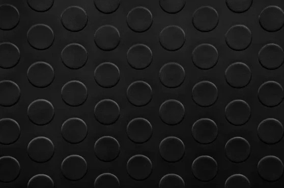Coin Roll Flooring / Standard Grade / Midnight Black