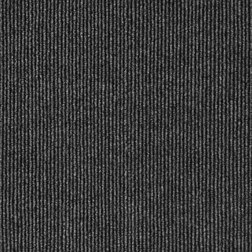 Wide Wale – Rib – Ash Indoor/Outdoor 18 X 18 In. Peel and Stick Modular Carpet T