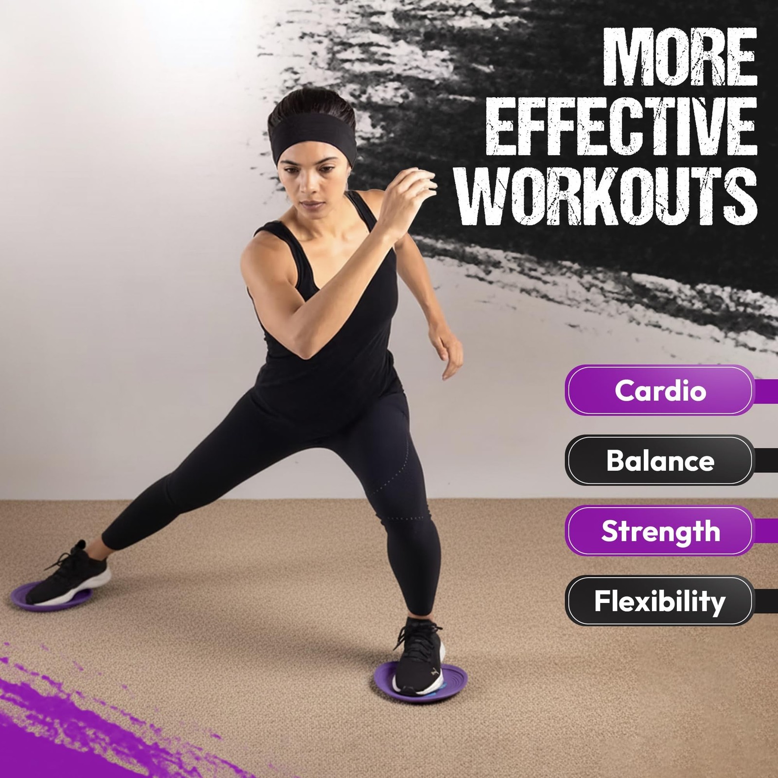 Gliding 9” Sliders for Working Out on Carpet Floors, 1 Pair + 4 Videos | T