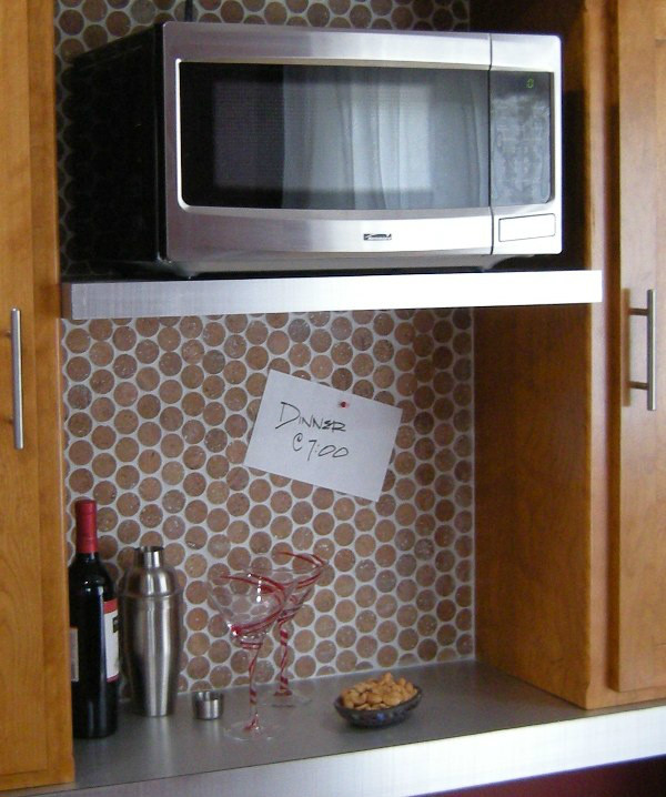 1″ Cork Mosaic Tile for Flooring, Walls, Bathroom, Kitchen! Penny Round Tile!