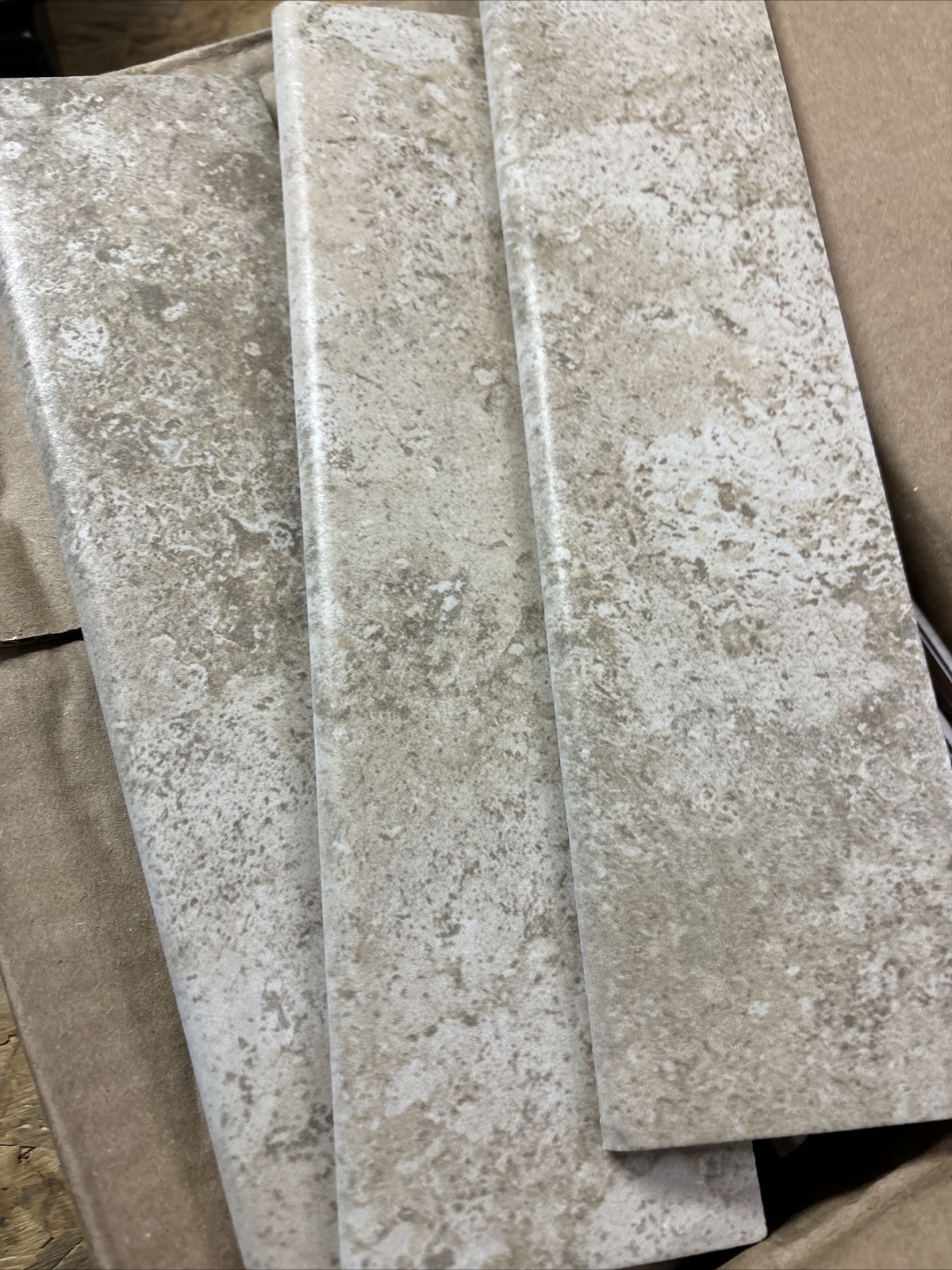 3 Pc’s Of daltile Willow Branch NOS Tile each Piece 3” x 12”