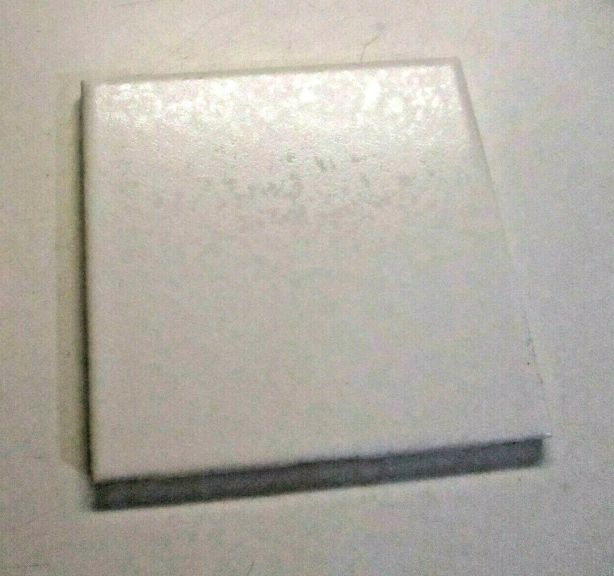 1 Tile FT Florida USA 4-3/8″ 1970 Crystalline Off White Satin Gloss Ceramic Wall