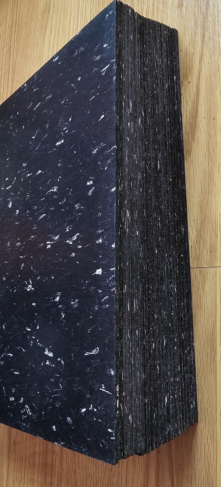 Flextile Commercial Vinyl Composition Tile 12×12 Black White Speckle VCT Lot 22