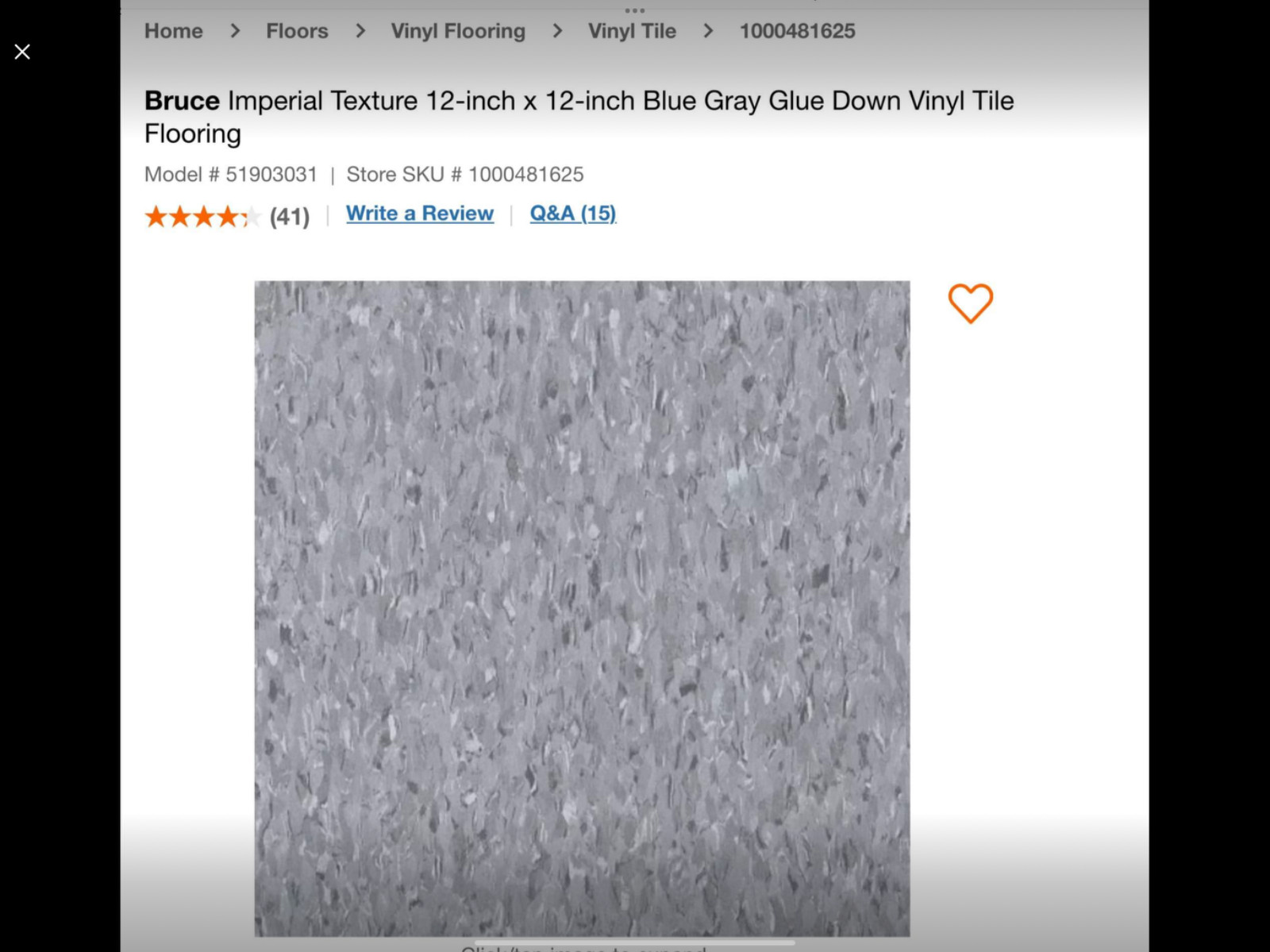 Armstrong Cool White and black and gray Standard Excelon Imperial Texture Vinyl
