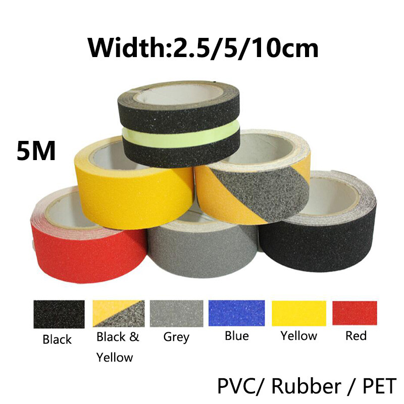 5M Anti Slip Tape Non Slip High Grip Adhesive Backed Water Resistant 8-Colors