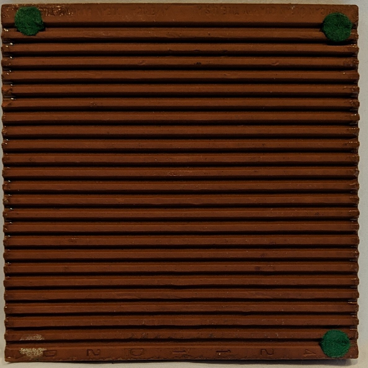 Vintage Pueblo Sunset 6″ Tile American Olean Quarry Co Gold Brown Heavy Thick