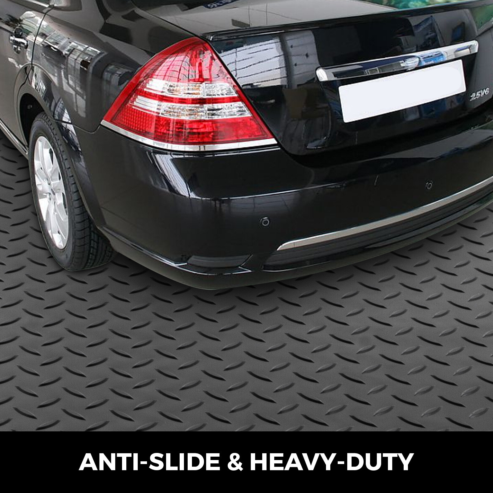 Universal Garage Flooring Mat Trailer Floor Covering Raised Mat 14.7×3.6’x2 Roll