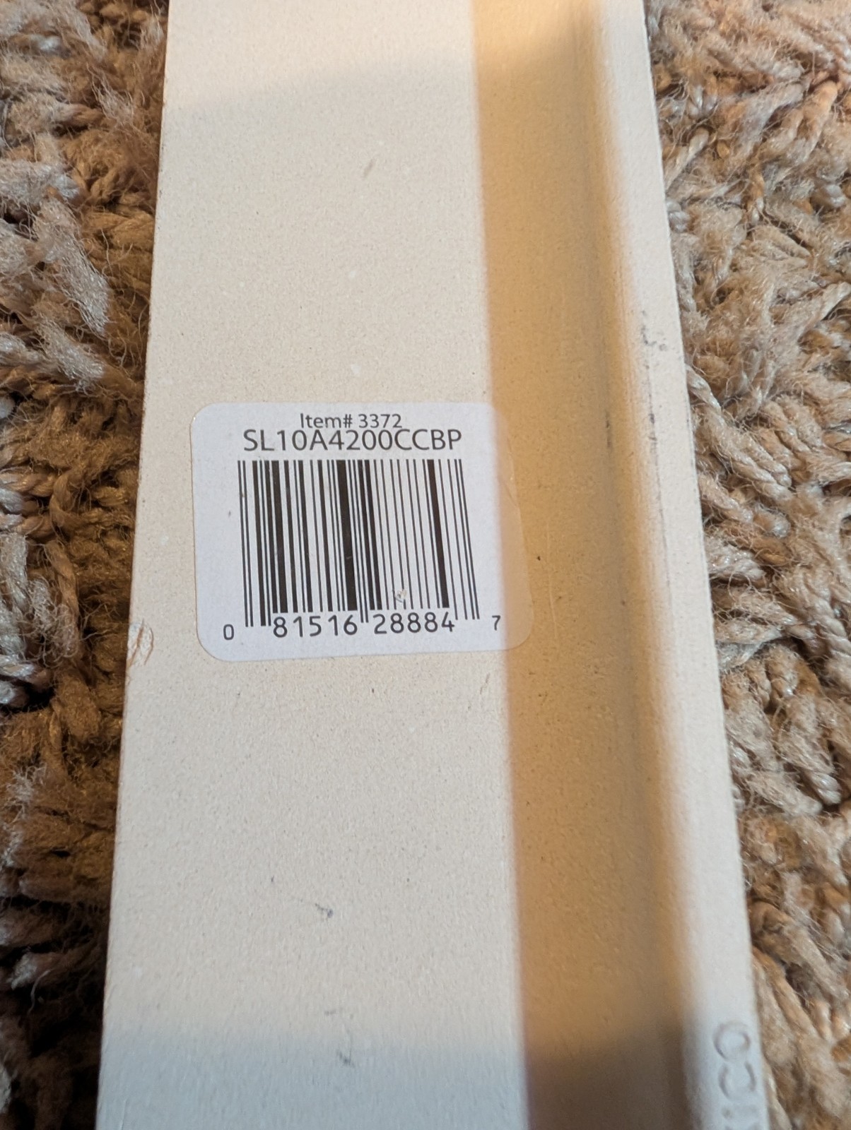11 Pieces Gloss White SL10 Ceramic Chair Rail American Olean, 2-1/2″ X 6″