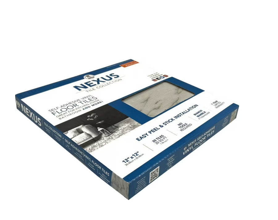 Bianco Marble Vinyl Tiles Peel And Stick Floor 20 Pack Flooring Self Adhesive