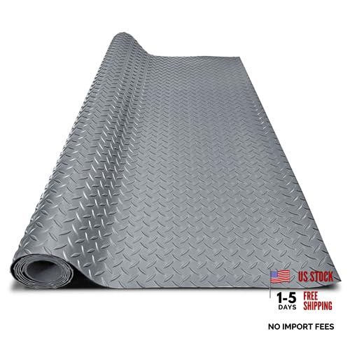 4x10FT Garage Floor Mat, 2.8mm Thickened Flooring Roll for Under 4*10FT Grey