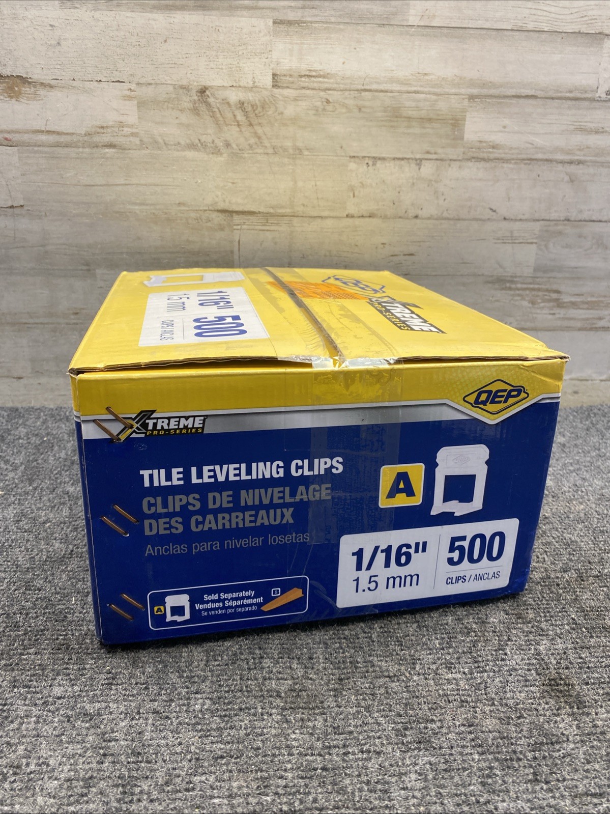 QEP Tile Leveling Clips 1/16″ 1.5mm 500 Count