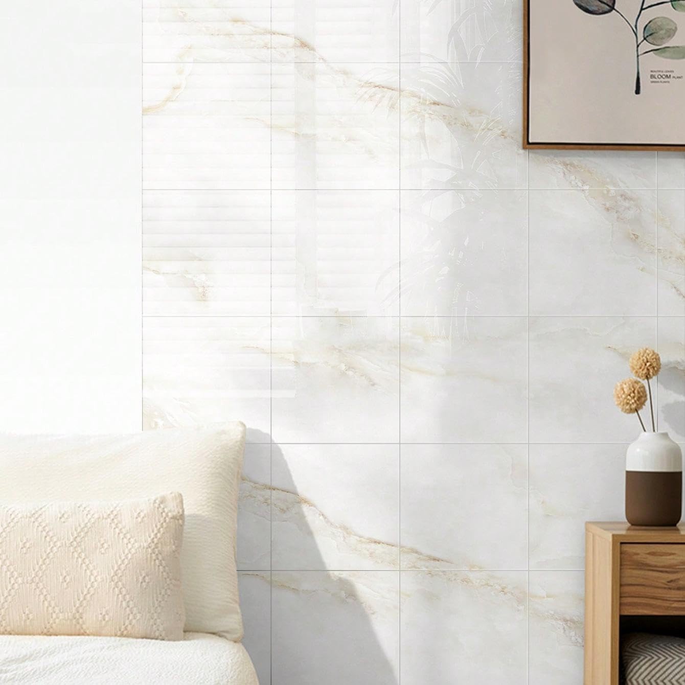 Versatile 10-Pack Peel and Stick Marble Panels – Lightweight and Easy to Install