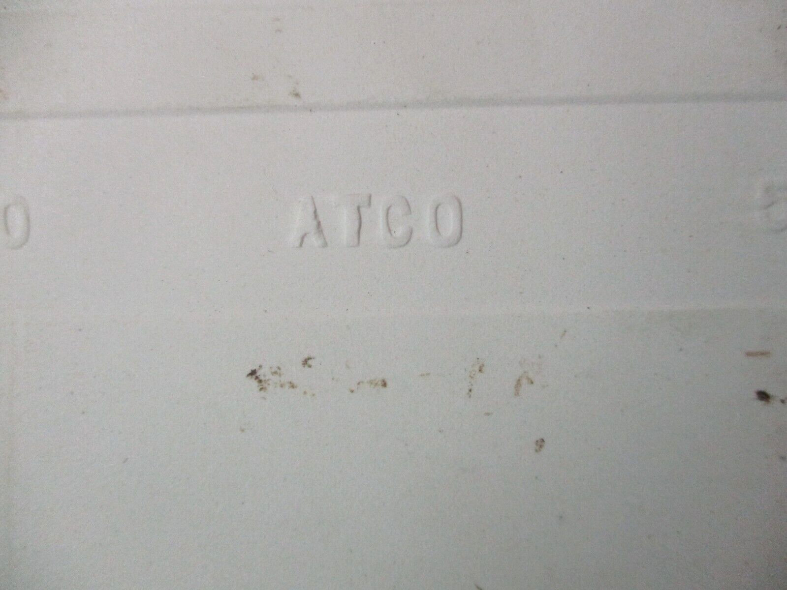 1 Wall Tile Atco USA 4-3/8″ Gloss Light Powder Blue Ceramic 1950s Retro Vintage