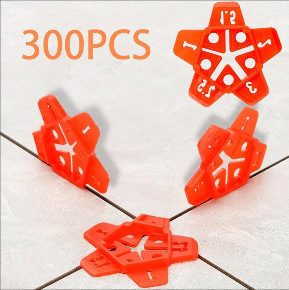 Reusable 5-in-1 Tile Grout Spacers 300PCS Set 1mm to 3mm Gap Alignment Tools