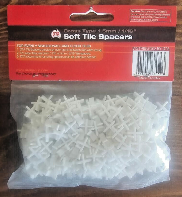 DTA Soft Tile Spacers STS15-300 (1.5mm/1/16″)