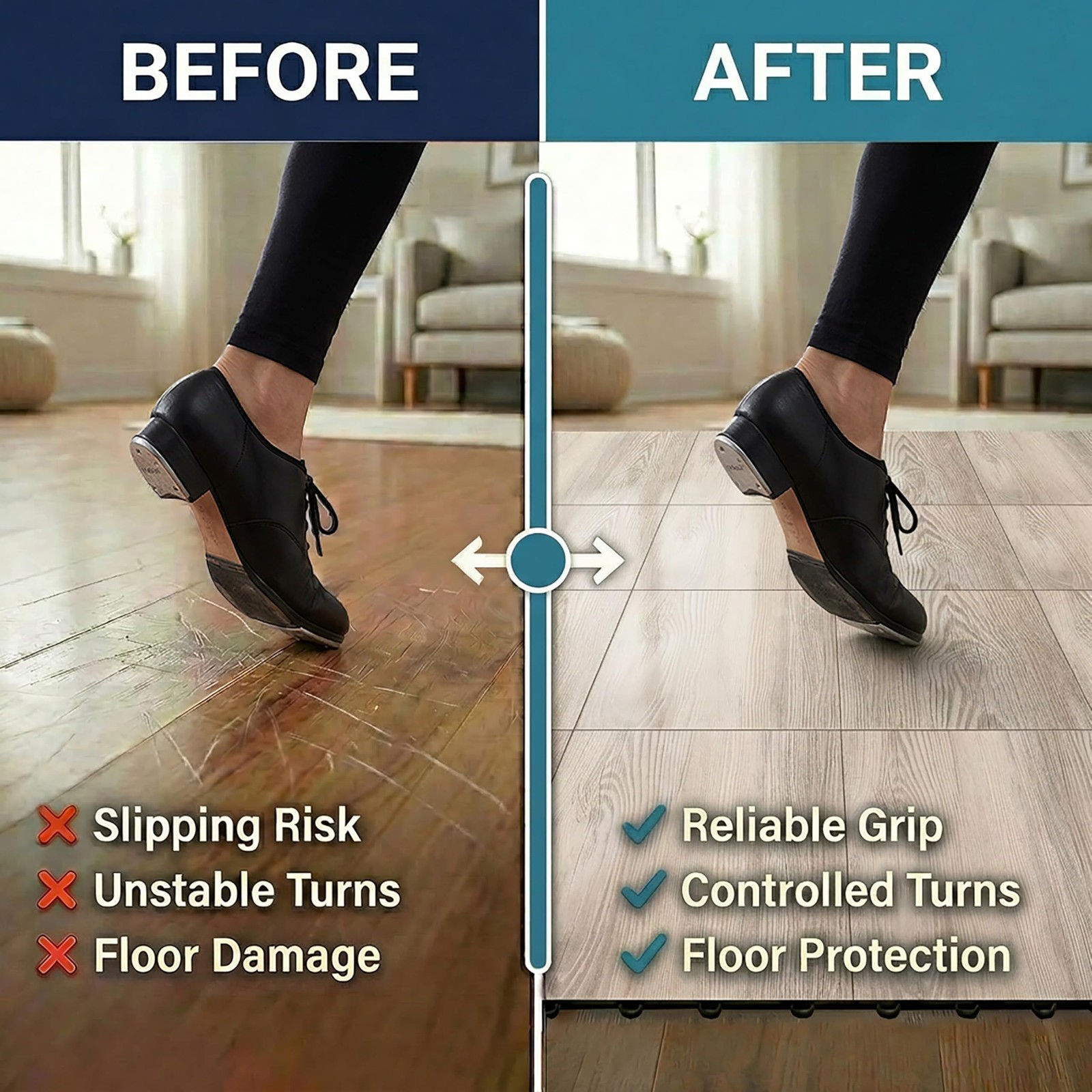 Incstores Versastep By Flooringinc 12 X 12 Inch Interlocking Dance Floor Tiles