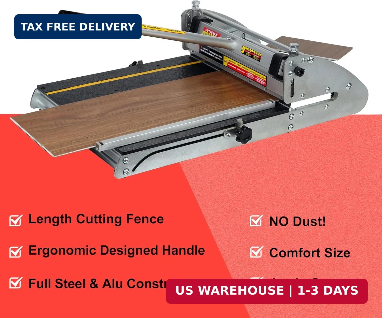 13 INCH 360° VINYL Floor Cutter for VCT, LVT, PVC, Rubber Floor and Rigid Core V
