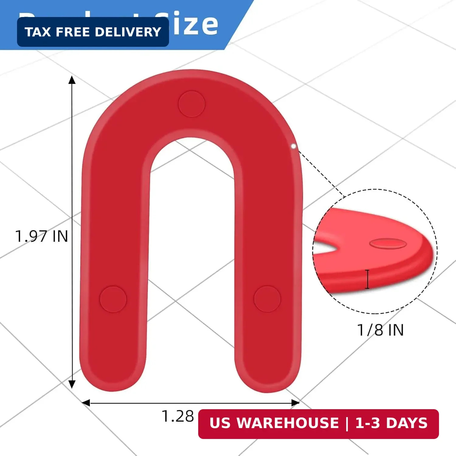 1/8 Inch Plastic Horseshoe Shims U Tile Spacers, Tile Leveling System Tile Space