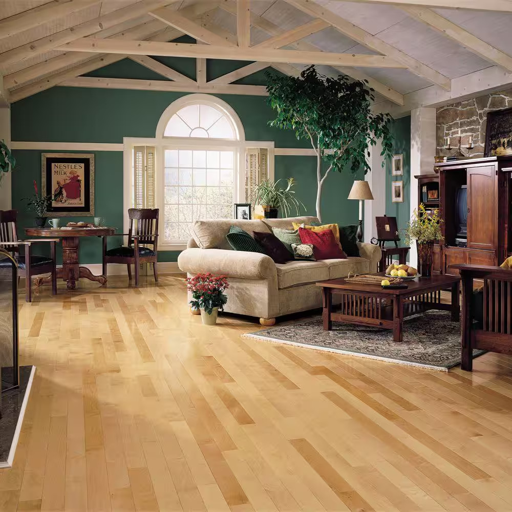 Plano Natural Maple 3/4 In. T X 2-1/4 In. W Smooth Solid Hardwood Flooring (20 S