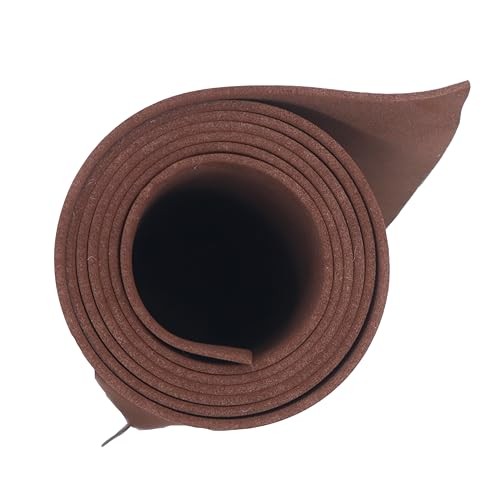 OISAKLD EVA Foam 2mm-10mm 13.7″×39″ Craft Foam Sheet 74 2mm -Thickness Brown