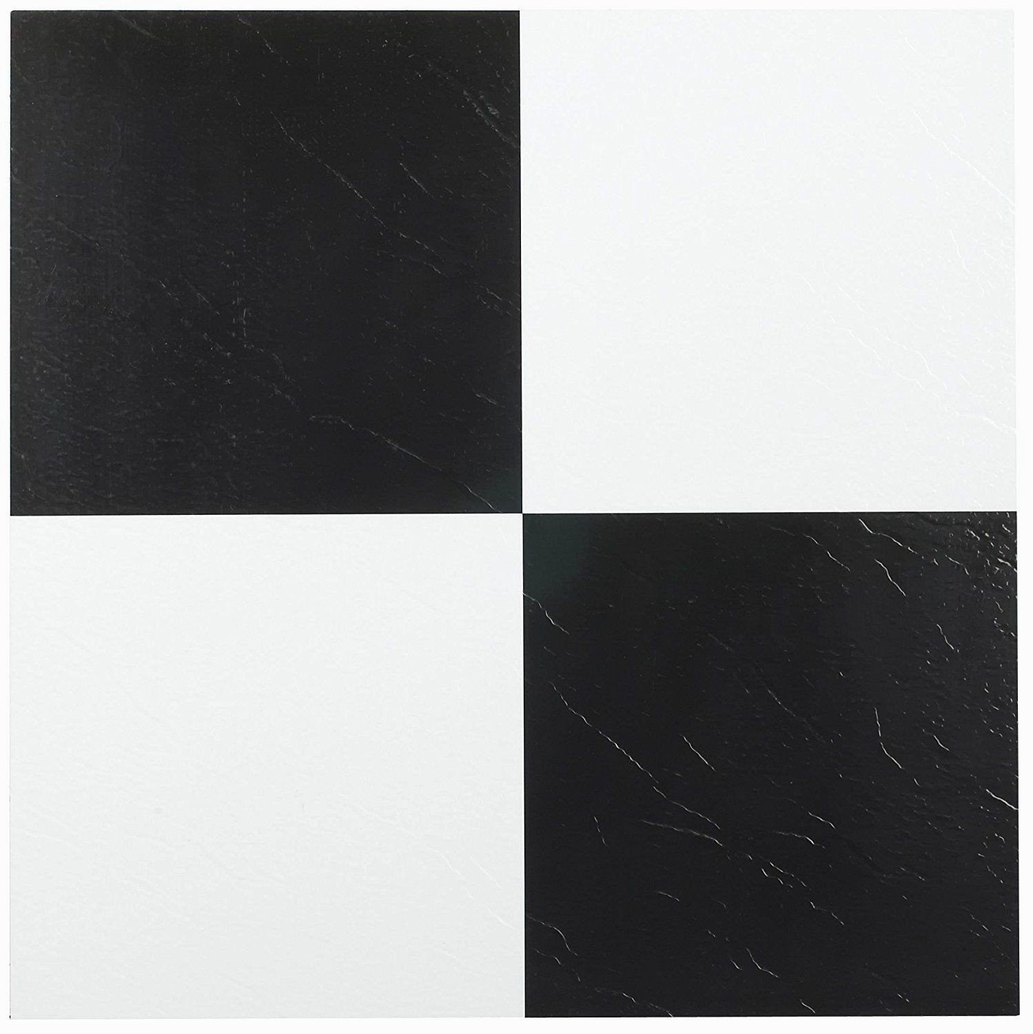 100 PACK FLOOR TILES FLOORING PEEL AND STICK VINYL CHECKERBOARD STYLE 100 SQ FT