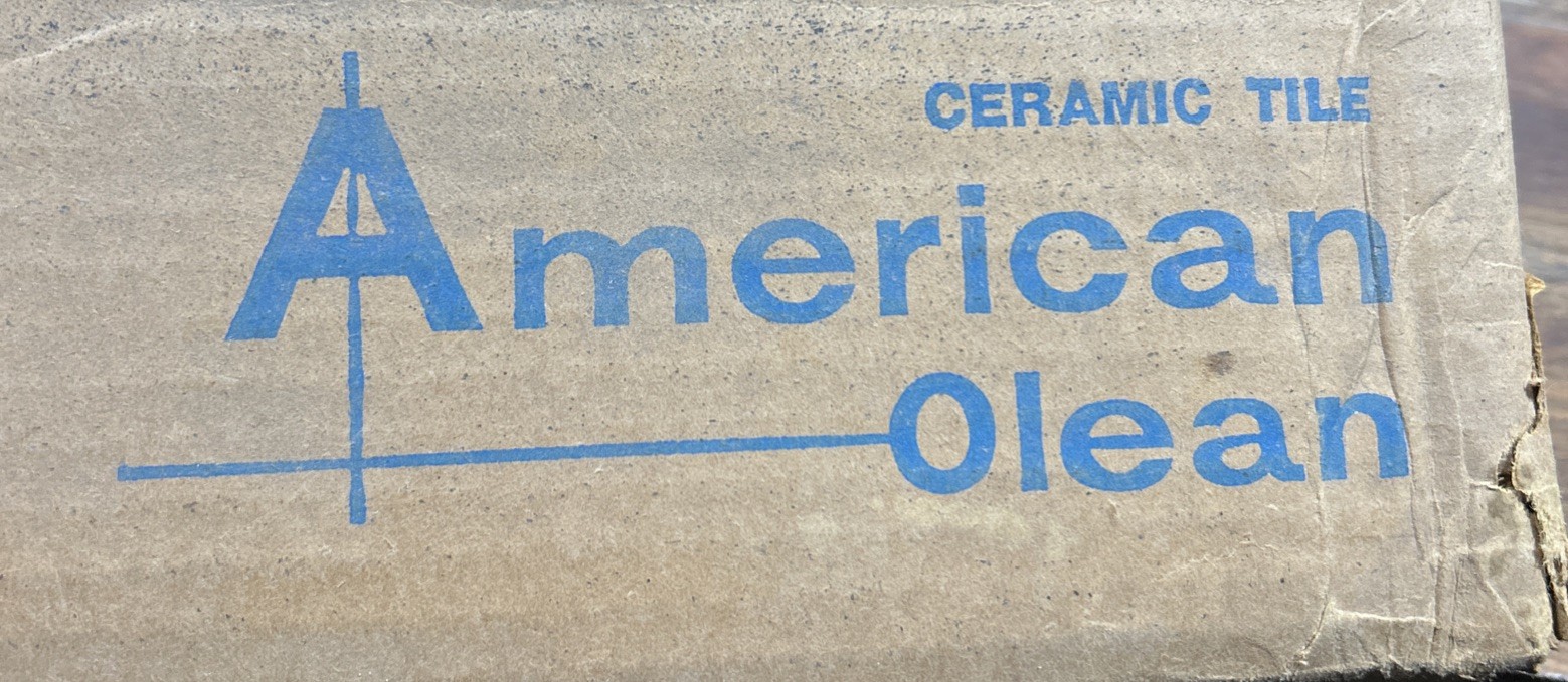 4 pcs American Olean Crystal Cornflower 321 square Ceramic Tile 4-1/4″