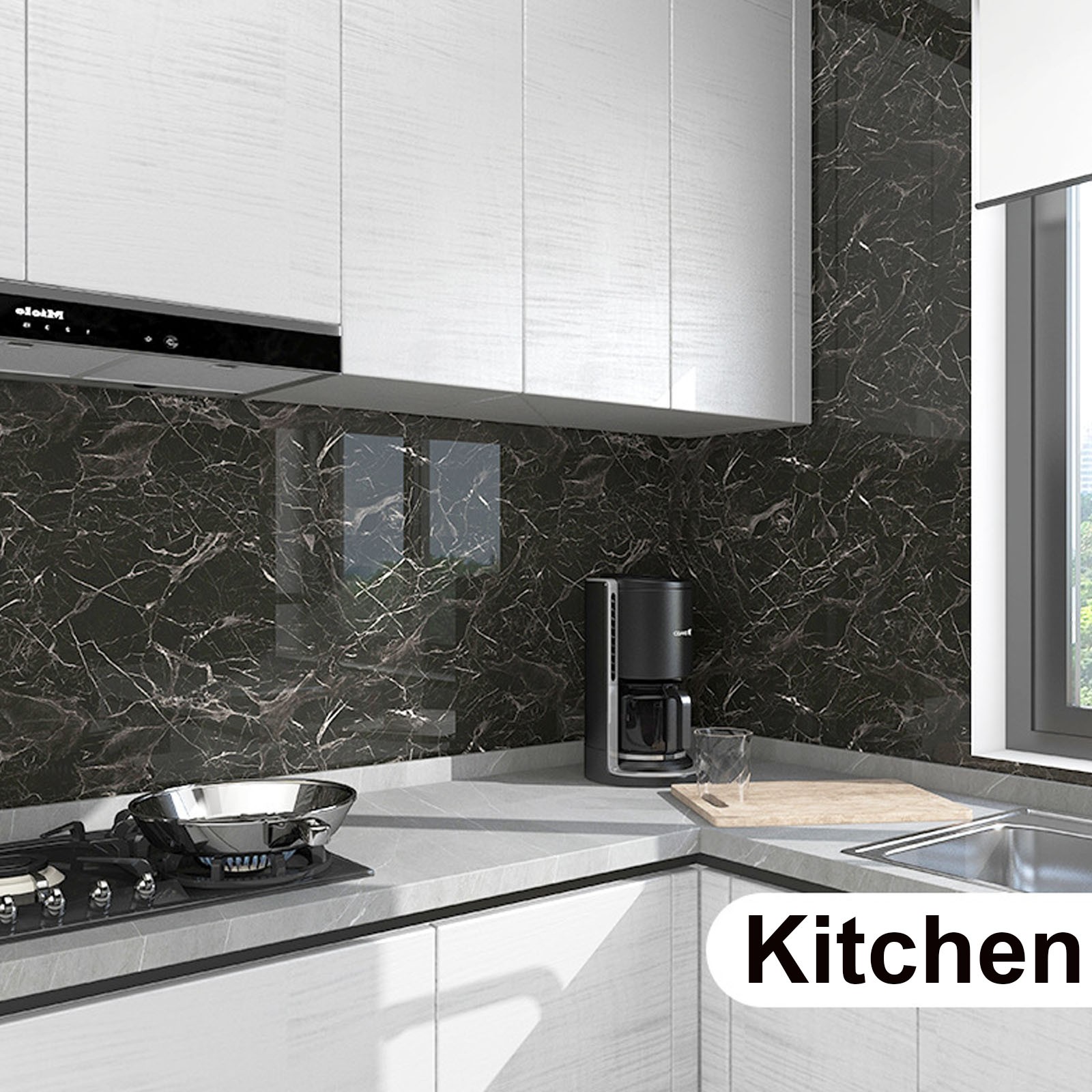 20/40pcs Peel and Stick Marble Floor WallPanels 23.6″x11.8″ PVC Tiles Sticker