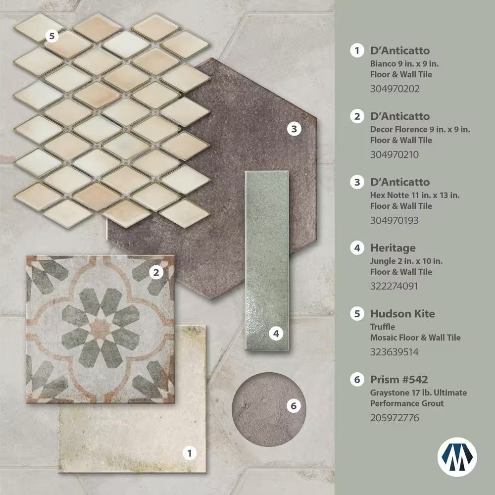 Heritage Jungle 2-3/8 In. X 9-5/8 In. Porcelain Floor and Wall Tile (5.78 Sq. Ft