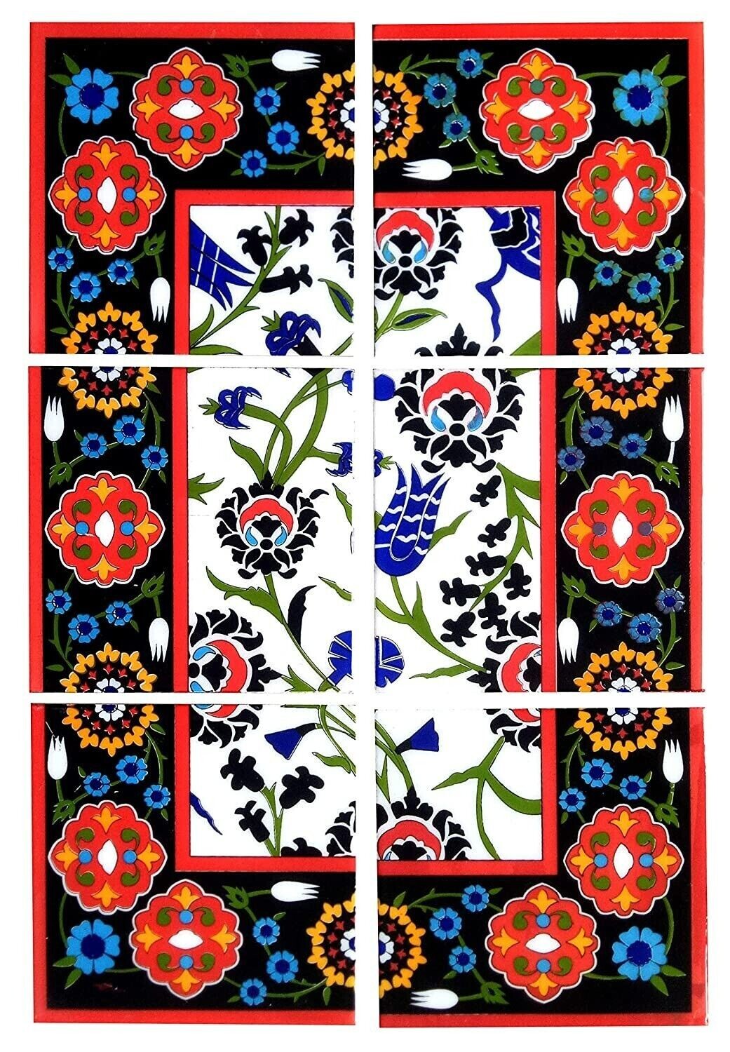 Home Decor Wall Mural Mosaic Tiles Ceramic Handmade Wall Tiles 6X6” Pack Of 6