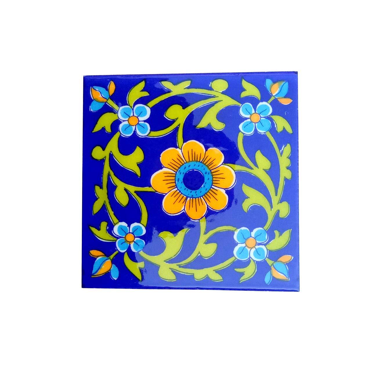 Home Decor Tile Ceramic High Lighter Wall Bathroom Tiles 6 x 6 Inch Set of 4