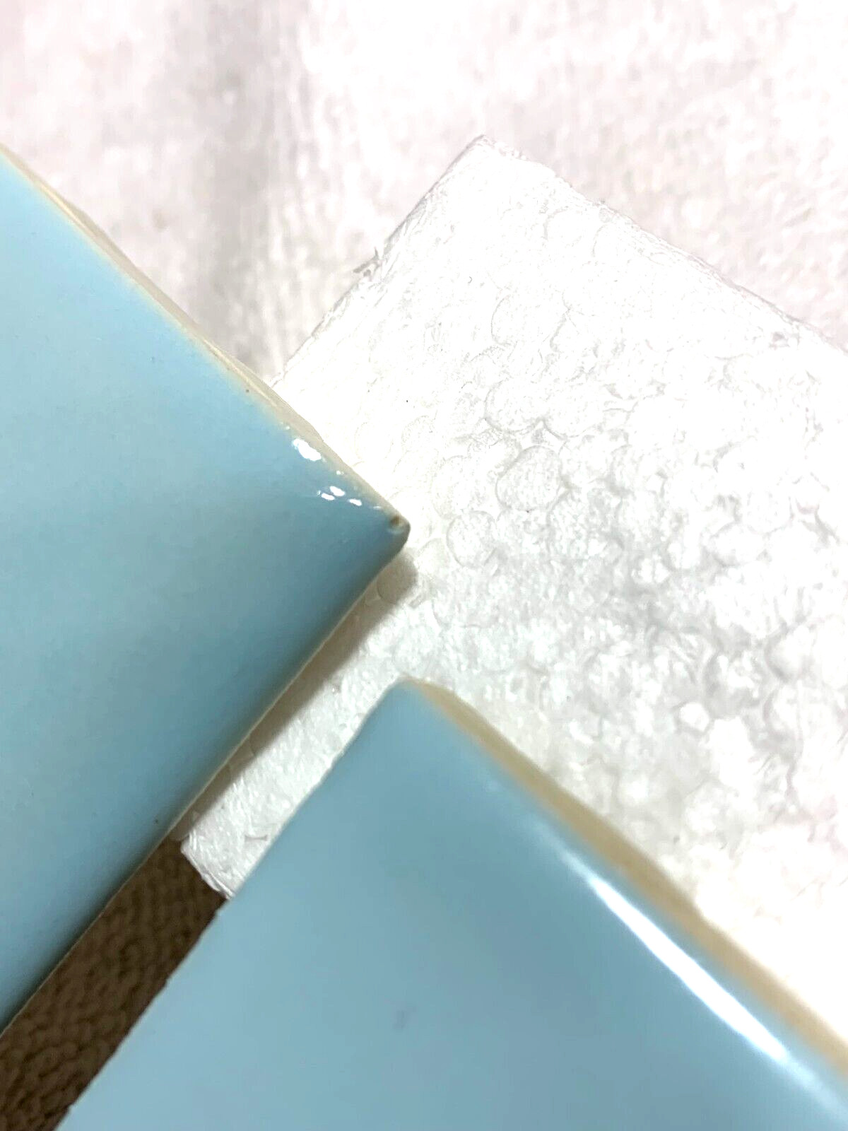 Wenczel Ceramic 2″ x 6″ Flat Surface Bullnose *Pastel Blue* Gloss *2* pcs