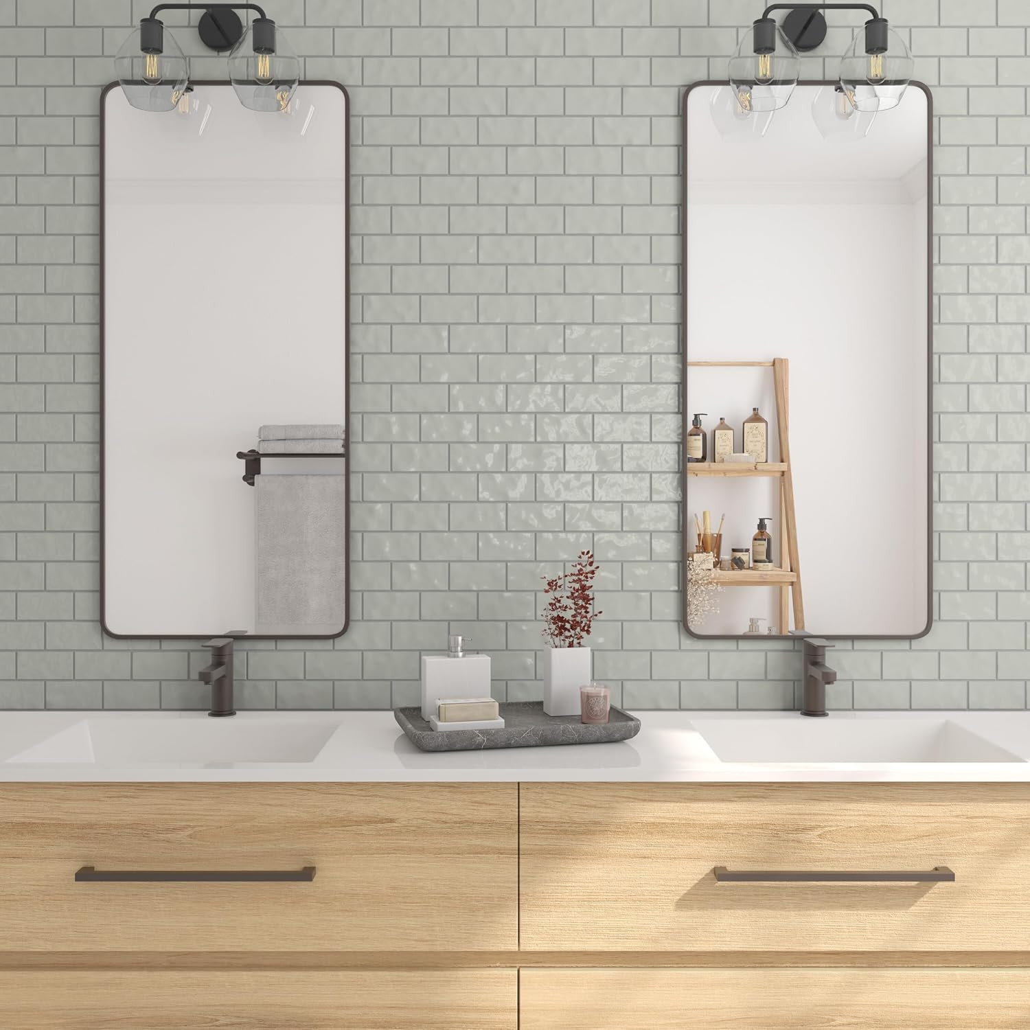 Matte Ideal Gray 2″ X 4″ Ceramic Mosaic Tiles – 9.96 SQFT per Carton