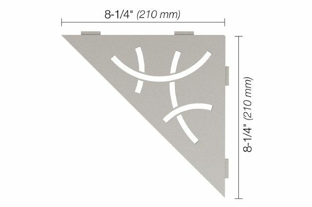 Schluter SHELF-E – Triangular Curve Design – Greige – SES1D6TSBG