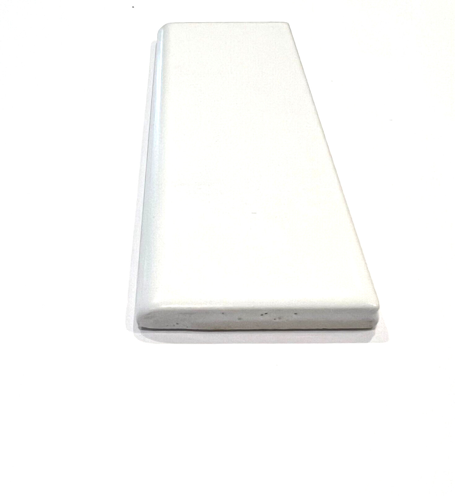 2×6 Bullnose Wall Tile Trim Matte White, 0790 Color Code