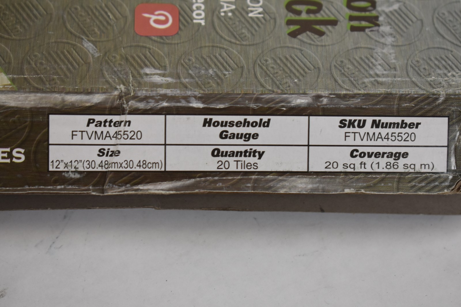 Nexus Self Adhesive 12-Inch Vinyl Floor Tiles 20 Tiles 12″ x 12″ Bianco Marble