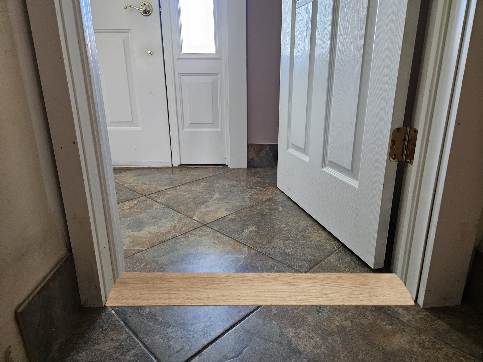 6″ Wide x 1/2″ Thick x 36″ Long Wood Threshold