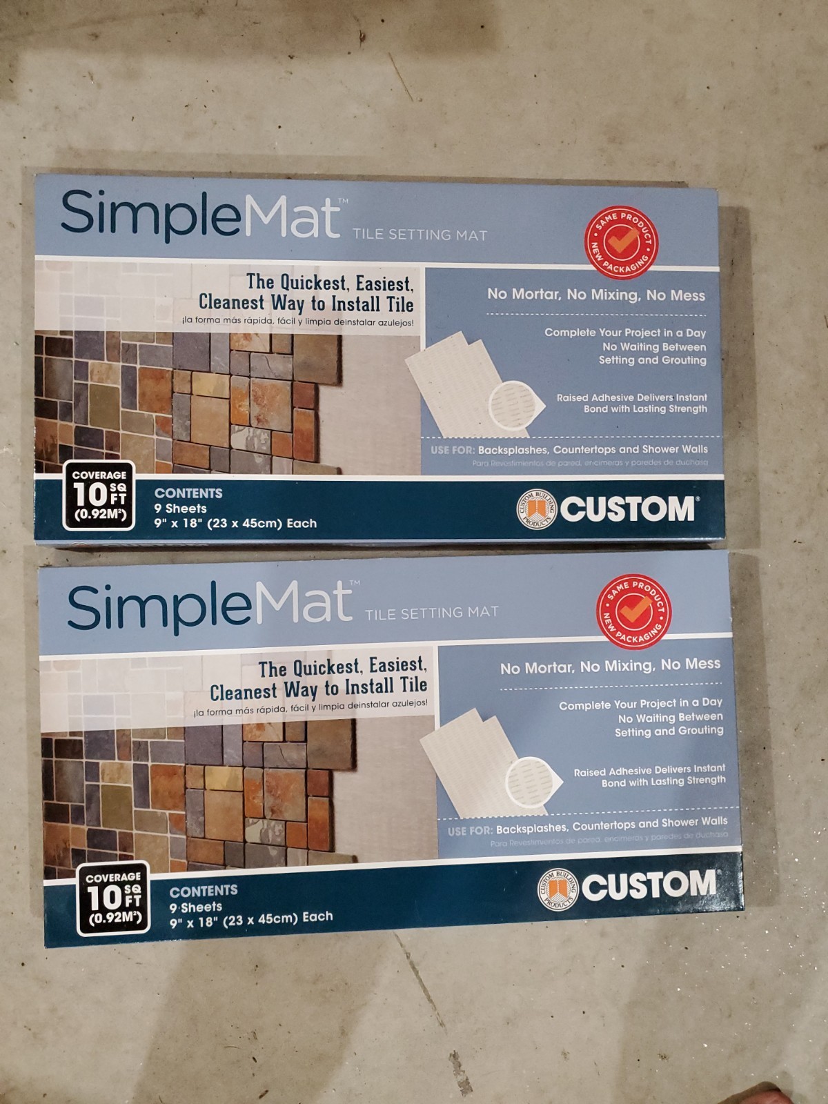 Simple Mat Tile Setting Mat