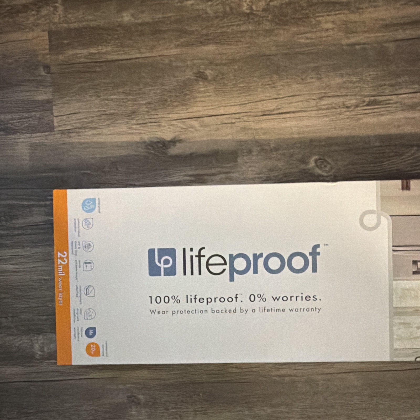 Lifeproof Rigid Core Vinyl Plank 22mil Waterproof Embossed Drop Lock 7.1×48″